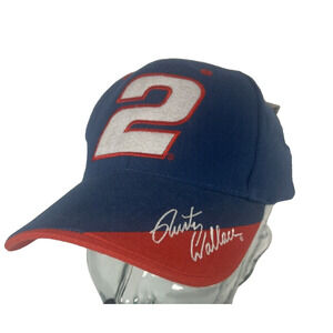 Competitors View Rusty Wallace Adjustable Strapback Blue NASCAR Number 2 Hat